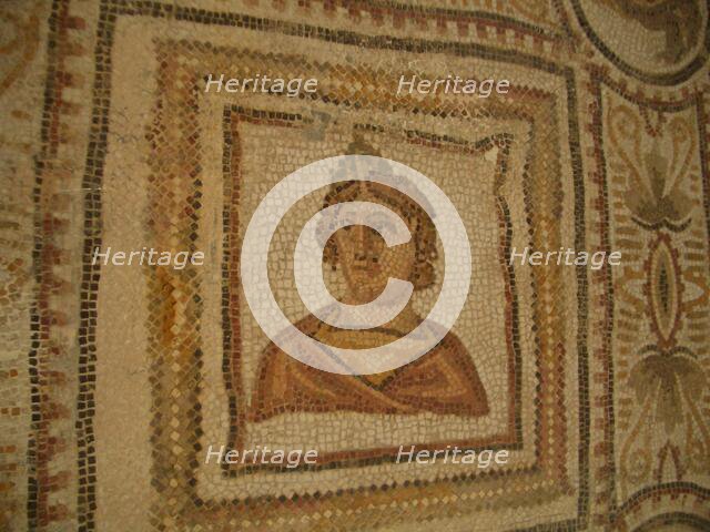 Mosaic, El Jem Museum, El Djem, Tunisia, 2009. Creator: Amanda Waite.