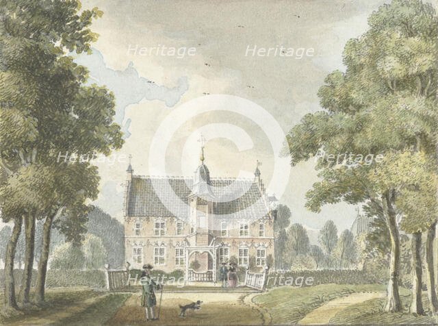 Het Huis Hunder at Twello, 1744. Creator: Jan de Beyer.