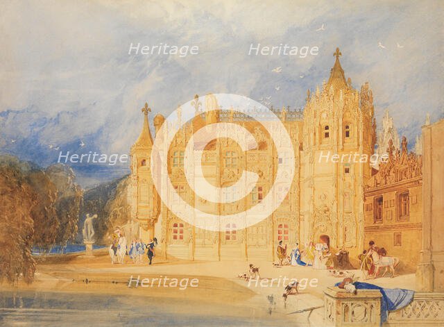 The Abbatial House, Abbey of St. Ouen, Rouen, 1824-31. Creator: John Sell Cotman.