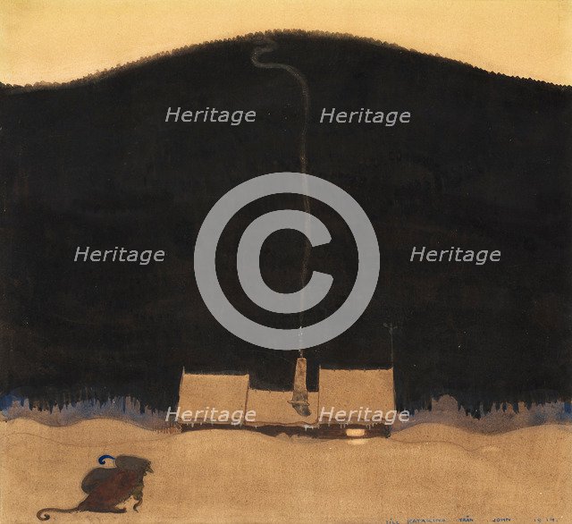 The cottage at the foot of the mountain, 1914.