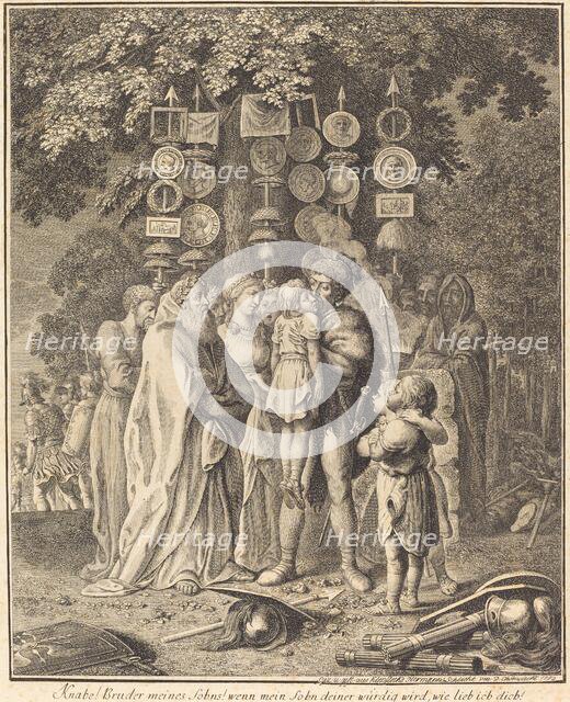 Ancient Teutons, 1782. Creator: Daniel Nikolaus Chodowiecki.