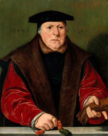 Portrait of a Man with a Rosary, 1545. Creator: Unknown.