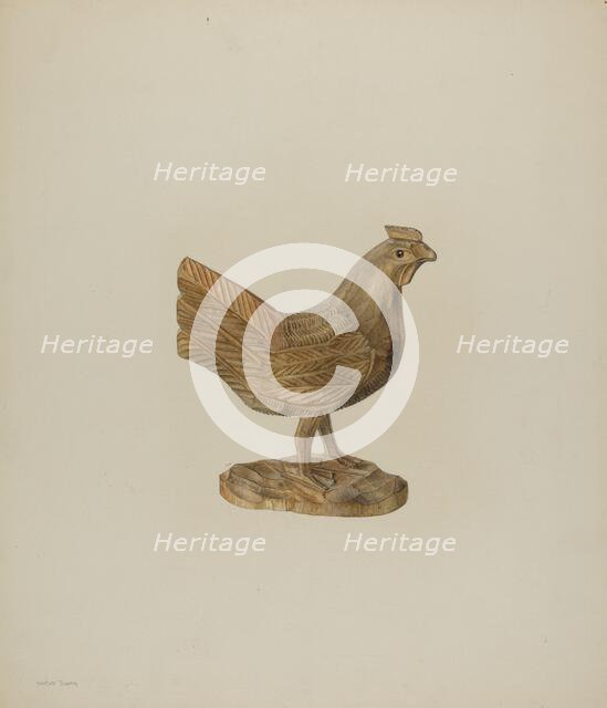 Pa. German Toy Hen, c. 1939. Creator: Hester Duany.