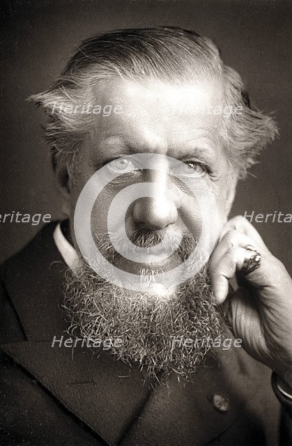 Edwin Arnold (1832-1904), British orientalist, poet and journalist, c1890. Artist: Unknown