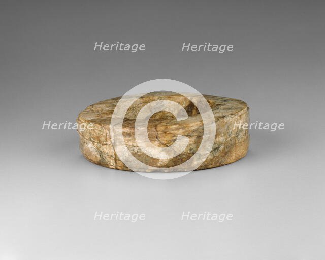 Squared disc (cong), Neolithic period (ca. 8000-2000 BC), Liangzhu Culture, ca. 3000-2500 B.C. Creator: Unknown.