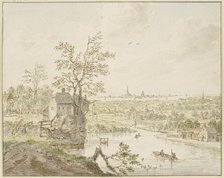 River area, the sea with a city in the distance. Creator: Cornelis Verdonck.