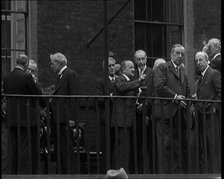 Ramsay MacDonald's Labour Government Gathering on a Balcony, 1929. Creator: British Pathe Ltd.