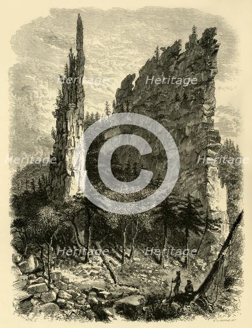 'Karr's Pinnacles', 1872. Creator: William Ludwell Sheppard.