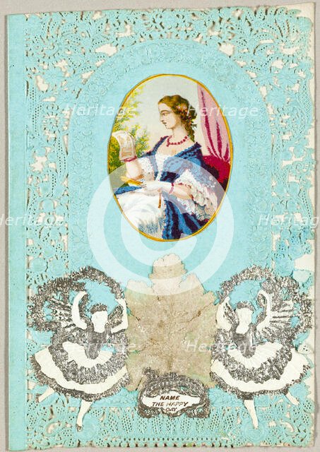 Name the Happy Day (valentine), c. 1864. Creator: Thomas Wood.