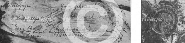 'Prevoyance; Deuxieme enveloppe de la caissette de virus de la morve adressee...,1916. Creator: Unknown.