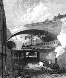 New works on the Metropolitan Railway: entrance to the Clerkenwell Tunnel, 1868. Creator: Unknown.