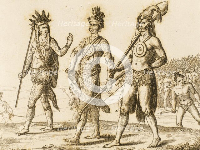 American Indians, 16th century (1841). Creator: Unknown.