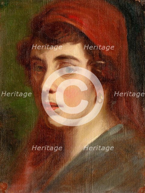 Woman's Head, around 1930. Creator: Ludovit Pitthordt.