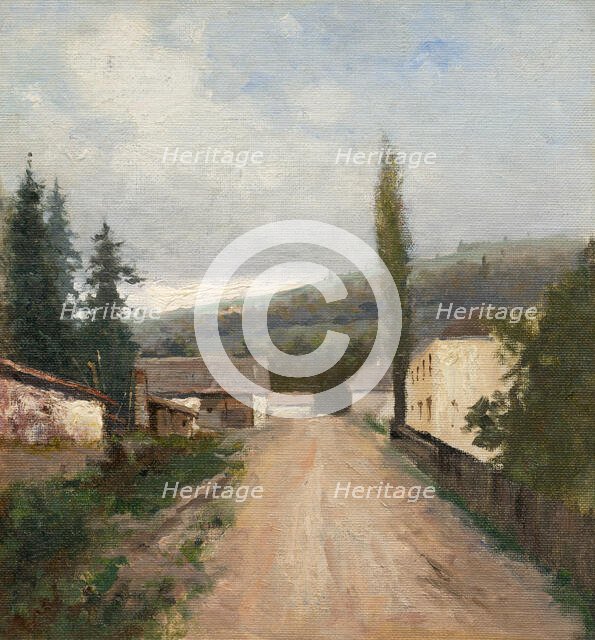 Village in west Slovakia, 1900-1917. Creator: Felicián Moczik.