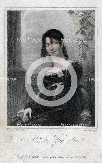 'Mrs H Johnston', 1812.Artist: J Hopwood