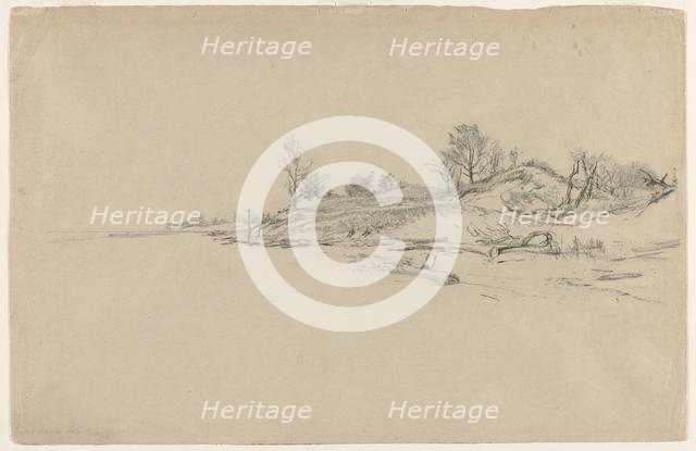 Sand Dunes, Lake Ontario, c. 1874. Creator: Homer Dodge Martin (American, 1836-1897).