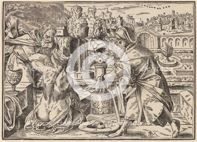 Christ Tells His Disciples of the Last Judgment, published 1630. Creator: Christoph Maurer.