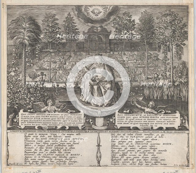 The Virgin and Child in the Enclosed Garden, 1606. Creator: Jan Wierix.