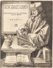 Erasmus of Rotterdam, 1526. Creator: Albrecht Durer.
