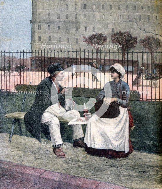 'The Worker's Lunch', 1891. Artist: Henri Meyer