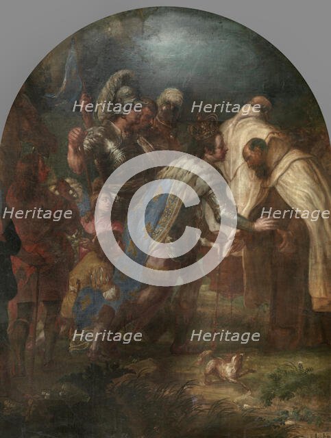 Saint Louis IX, King of France, Receives Pierre de Corbie. Creator: Lucas Franchoys the Younger.