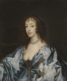 Portrait of Queen Henrietta Maria of France (1609-1669).