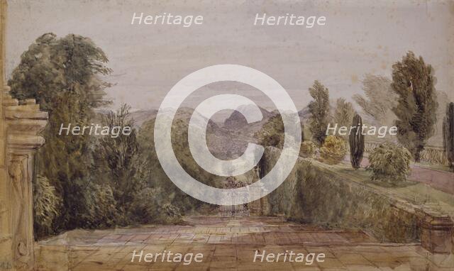 Powis Castle, 1835-45. Creator: David Cox the Elder.