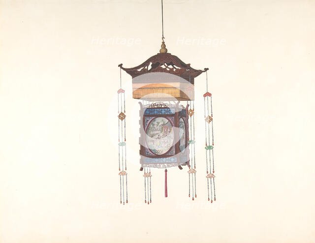Hanging Lantern, 19th century. Creator: Anon.
