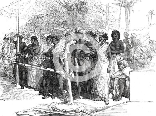 Opening of the South Indian Railway between Tuticorin and Madura, Madras Presidency..., 1876.  Creator: Unknown.