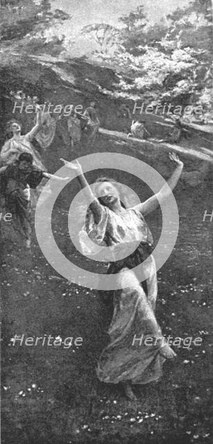 ''Spring Time", after JR Weguelin', 1890. Creator: Unknown.