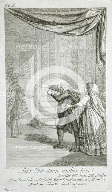 Illustration for Shakespeare's 'Hamlet', 1778. Creator: Daniel Nikolaus Chodowiecki.