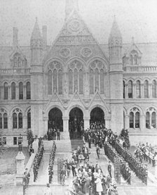 The opening of the University College, Nottingham, by Prince Leopold, Duke of Albany, 1881. Artist: Unknown