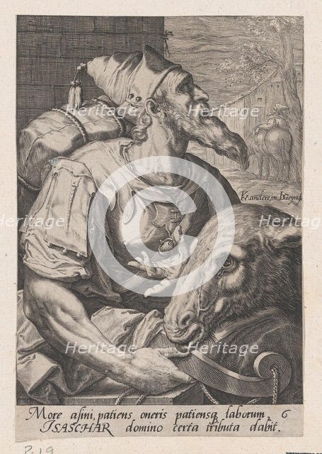 Issachar, from The Twelve Sons of Jacob. Creator: Jacques de Gheyn II.