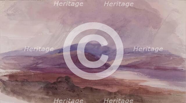 Landscape - Storm Clouds, c1840s. Creator: John Phillip.