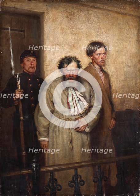 In a Courtroom, 1877. Artist: Novoskoltsev, Alexander Nikanorovich (1853-1919)