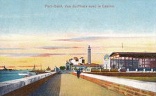 'Port-Said. Vue du Phare avec le Casino', c1900. Artist: Unknown.
