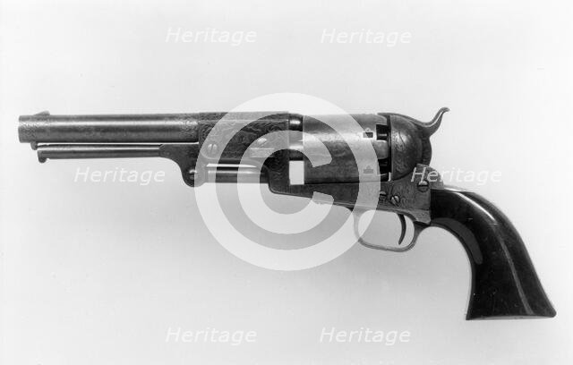 Colt Dragoon Percussion Revolver, Third Model, serial no. 12403, American, Connecticut, 1852. Creator: Samuel Colt.
