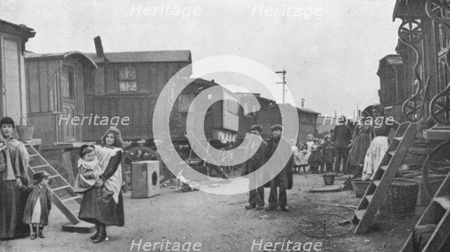 A travellers' encampment, Battersea, London, c1903 (1903). Artist: Unknown.
