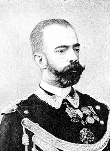 The late Duke of Aosta, Prince Amadeo of Italy, ex-King of Spain, 1890. Creator: Unknown.