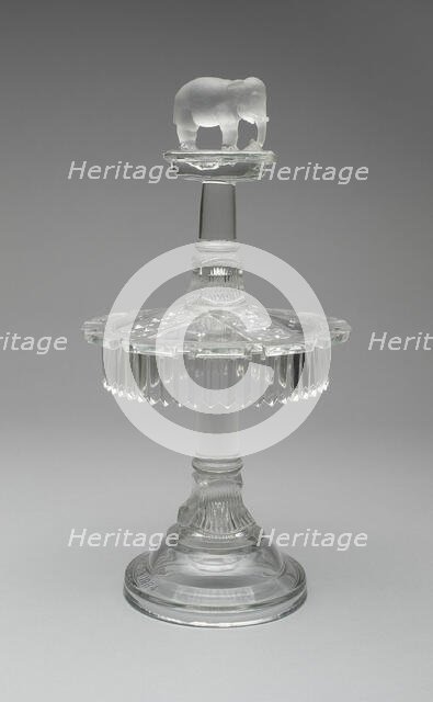 Jumbo/Elephant pattern spoon rack, 1883/5. Creator: Canton Glass Company.