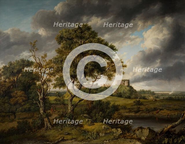 Carisbrooke Castle, Isle Of Wight, 1831. Creator: Patrick Nasmyth.