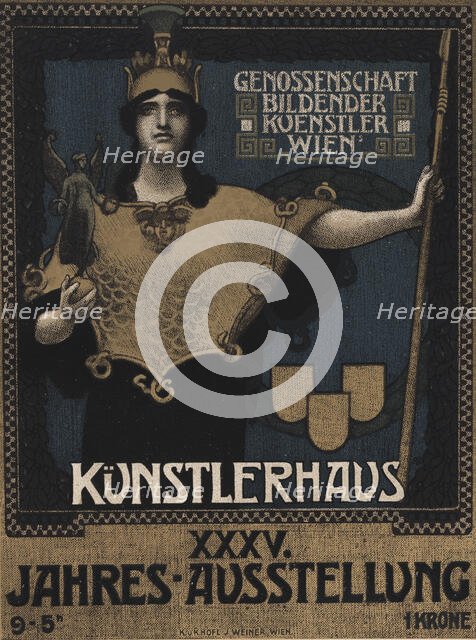 A.H. Schram:  35 Jahresausstellung der Genossenschaft Bildender Künstler im..., c1915. Creator: Ottokar Mascha.