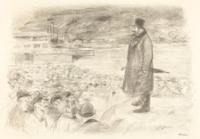 Scene of a Strike (third plate), c. 1897. Creator: Jean Louis Forain.