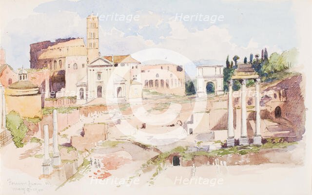 Forum from W., 1900. Creator: George Elbert Burr.