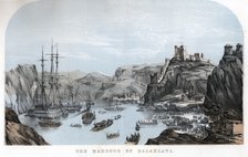 'The Harbour of Balaklava', Crimean War, c1854 (c1860). Artist: Unknown