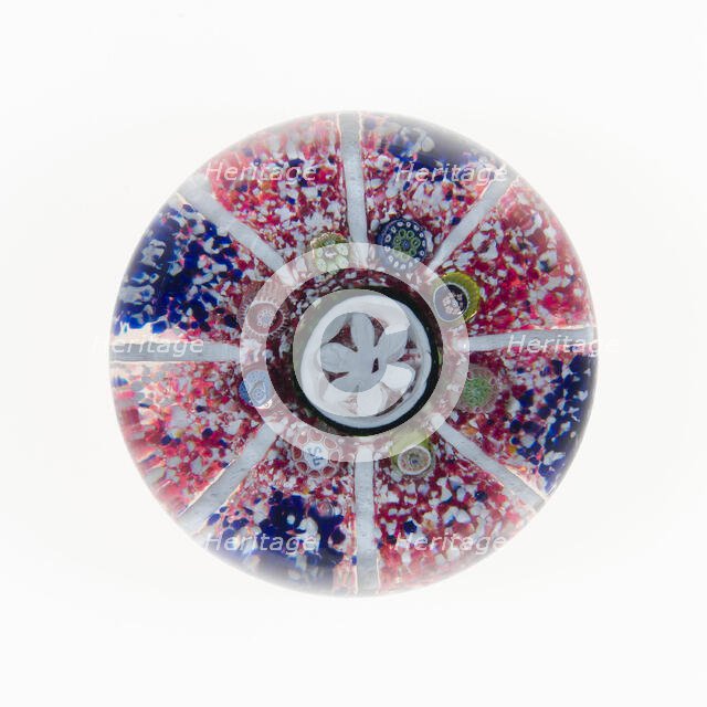 Paperweight, France, c. 1845/60. Creator: Saint-Louis Glassworks.