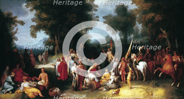 'The Preaching of Saint John the Baptist', 1602. Artist: Cornelis Cornelisz van Haarlem