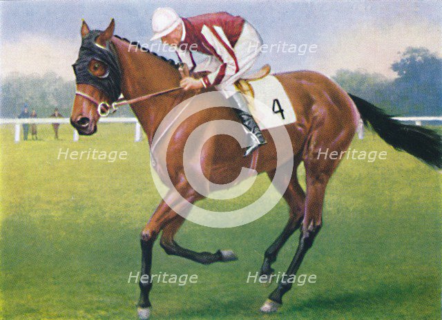 Portobello, Jockey: P. Beasley', 1939. Artist: Unknown.