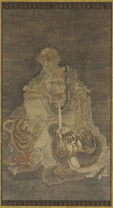 Manjushri Seated on a Lion, 1368-1644. Creator: Unknown.