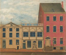 The Shop and Warehouse of Duncan Phyfe, 168-172 Fulton Street, New York City, ca. 1816. Creator: Formerly attributed to John Rubens Smith (American, London 1775-1849 New York).